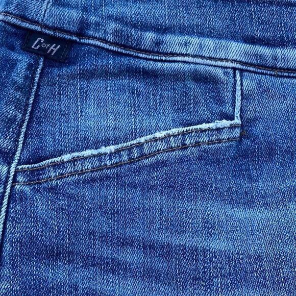 New Citizens of Humanity Karmen Splattered Shredded Ripped Pencil Jean Skirt 27 - Picture 15 of 15